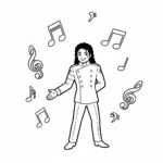 télécharger coloriage Michael Jackson gratuit