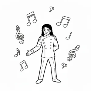 télécharger coloriage Michael Jackson gratuit