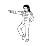 coloriage Michael Jackson à imprimer gratuitement pdf