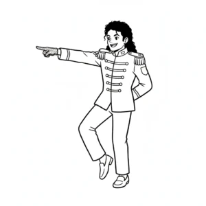 coloriage Michael Jackson à imprimer gratuitement pdf