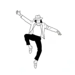 coloriage Michael Jackson à imprimer pour enfant de 12 ans