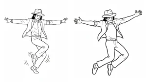 coloriage Michael Jackson pour enfant de 3 ans