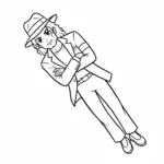 coloriage Michael Jackson d