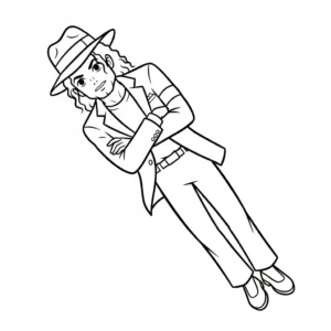 coloriage Michael Jackson d