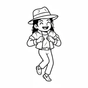 coloriage Michael Jackson à imprimer