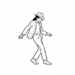 coloriage Michael Jackson pour enfant a imprimer gratuit
