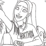 coloriage Mira pour enfant de 5 ans