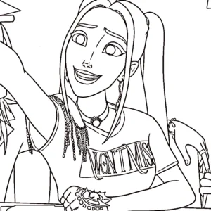 coloriage Mira pour enfant de 5 ans