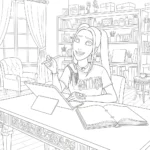 coloriage Mira à imprimer gratuitement