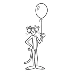 coloriage Panthère Rose à imprimer pour enfant de 10 ans