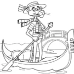 coloriage Panthère Rose à imprimer gratuitement