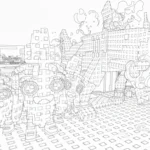 coloriage Plant vs Brainrot à imprimer pour enfant de 7 ans