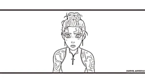 coloriage Rumi Kang de pour enfants
