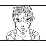coloriage Rumi Kang a imprimer gratuitement