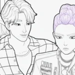 coloriage Saja Boys pour enfants