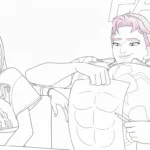 coloriage Saja Boys à imprimer pour enfant de 6 ans