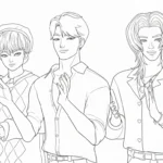 coloriage Saja Boys pour enfant de 7 ans