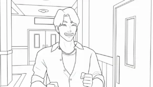 coloriage Saja Boys gratuit pour enfants
