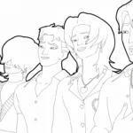 coloriage Saja Boys de pour enfants