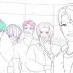 coloriage Saja Boys à imprimer pour enfant de 12 ans