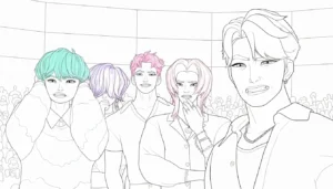 coloriage Saja Boys à imprimer pour enfant de 12 ans