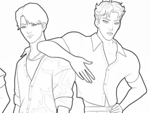 coloriage Saja Boys pour enfant