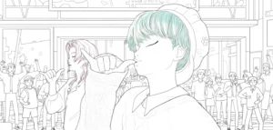 coloriage Saja Boys pour primaire