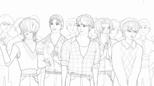 coloriage Saja Boys pour enfant de à imprimer