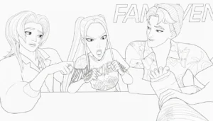 imprimer coloriage Saja Boys gratuit
