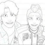 coloriage Saja Boys à imprimer pour enfant de 9 ans
