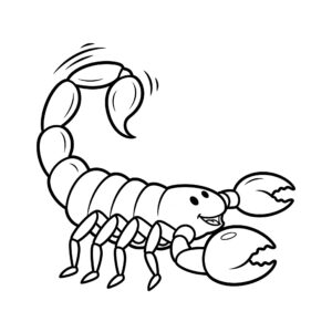 coloriage Scorpion à imprimer pour enfant de 3 ans