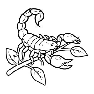 coloriage Scorpion à imprimer pour enfant de 3 ans