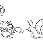 coloriage Scorpion à imprimer pour enfant de 3 ans