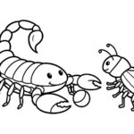 coloriage Scorpion à imprimer pour enfant de 2 ans