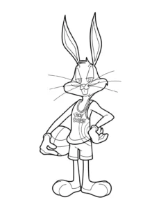 coloriage Space Jam pour enfant