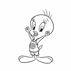 coloriage Space Jam à imprimer pour enfant de 8 ans