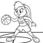 coloriage Space Jam de pour enfants
