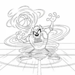 coloriage Space Jam à imprimer pour enfant de 12 ans