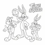 coloriage Space Jam pour enfants à imprimer