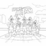 coloriage Space Jam et apprentissage