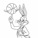 coloriage Space Jam à imprimer pdf gratuit