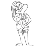 coloriage Space Jam à imprimer pour enfant de 7 ans
