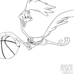 coloriage Space Jam pour enfants à télécharger