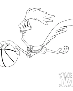 coloriage Space Jam pour enfants à télécharger
