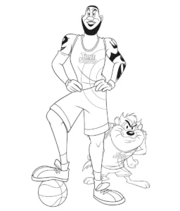 coloriage Space Jam à imprimer pdf gratuit