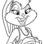 coloriage Space Jam pour enfant a imprimer gratuit