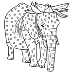 coloriage Strawberry Elephant pour enfants à télécharger