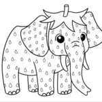 coloriage Strawberry Elephant a imprimer gratuitement