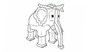 coloriage Strawberry Elephant a imprimer gratuitement
