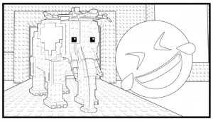 coloriage Strawberry Elephant educatif pour enfant